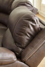 Dunleith - Zero Wall Recliner w/PWR HDRST - Chocolate - R&R Furniture Gallery (Fountain Valley, CA)