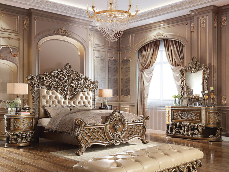 Constantine - Dresser - Brown & Gold - R&R Furniture Gallery (Fountain Valley, CA)