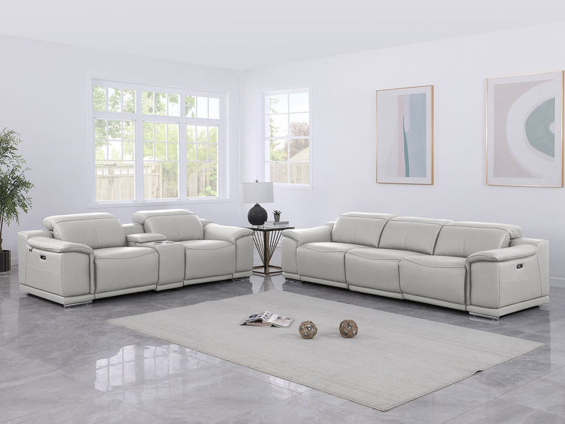 9762 - 6-Piece Modular Power Reclining Sofa And Console Loveseat Set With 5 Power Recliners In - R&R Furniture Gallery (Fountain Valley, CA)