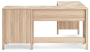 Battelle - 60" Home Office Desk With Return - Tan - R&R Furniture Gallery (Fountain Valley, CA)