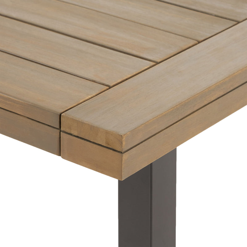 Outdoor Dining Table - Gray / Rustic Metal - R&R Furniture Gallery (Fountain Valley, CA)