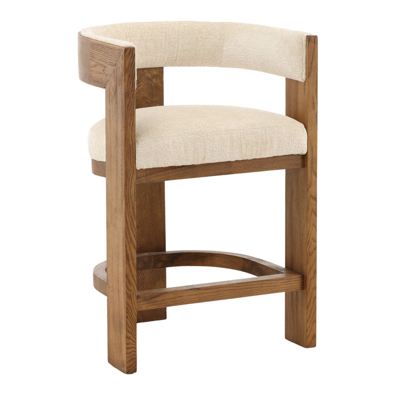Nadia - Counter Stool - Cream And Natural