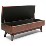 Owen - Upholstered Rectangular Storage Ottoman - R&R Furniture Gallery (Fountain Valley, CA)