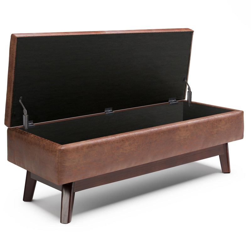 Owen - Upholstered Rectangular Storage Ottoman - R&R Furniture Gallery (Fountain Valley, CA)
