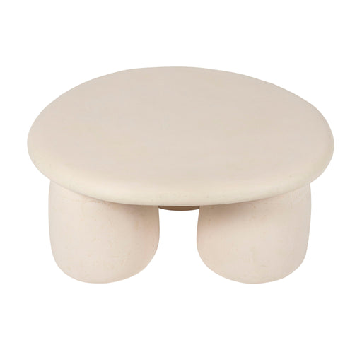 Rahul - Round Coffee Table - Cream - R&R Furniture Gallery (Fountain Valley, CA)