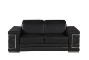 296 - Genuine Leather Loveseat - R&R Furniture Gallery (Fountain Valley, CA)
