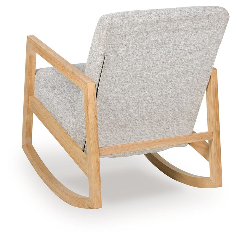 Wychworth - Accent Chair - Gray / Natural - R&R Furniture Gallery (Fountain Valley, CA)