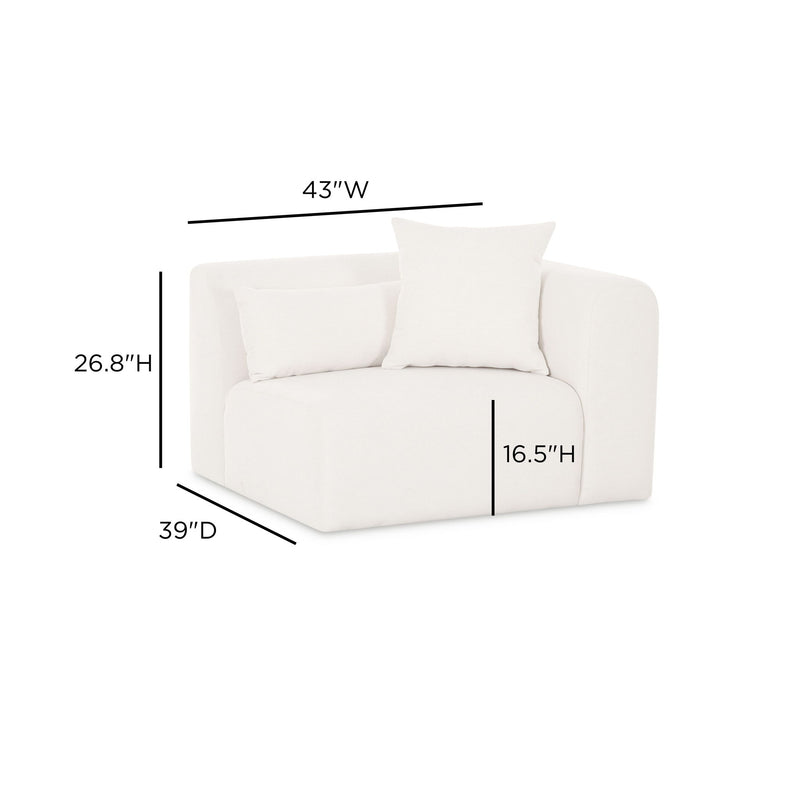 Tarra - Chenille Modular Corner Chair