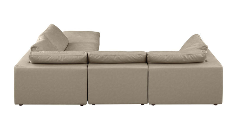 1100 - 5-Piece Right Arm Facing 3-Seat Sectional (Top-Grain Italian Leather)