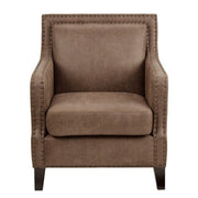 Shasta - Accent Chair With And Nail Buttons - Brown - R&R Furniture Gallery (Fountain Valley, CA)