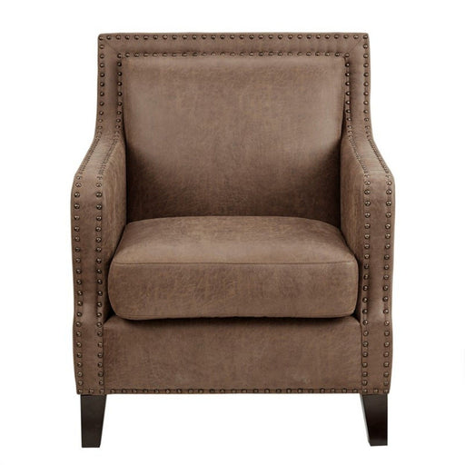 Shasta - Accent Chair With And Nail Buttons - Brown - R&R Furniture Gallery (Fountain Valley, CA)