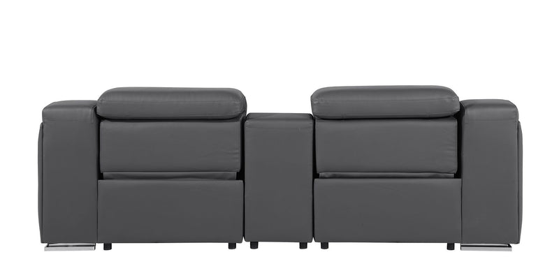 1116 - 3-Piece Modular Power Reclining Console Loveseat In With 2 Power Recliners & Power Headrests
