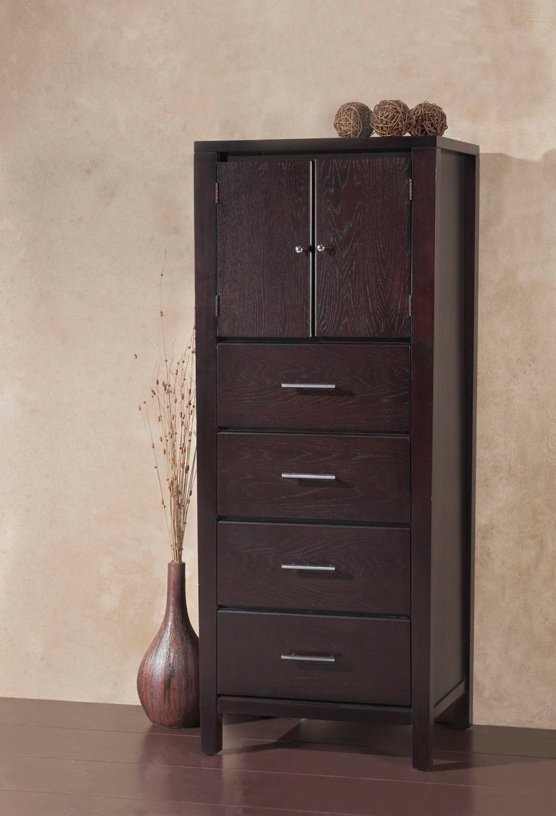 Nevis Lingerie Chest in Espresso (2024) - R&R Furniture Gallery (Fountain Valley, CA)