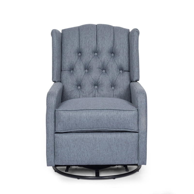 Classic Design, Manual Recliner Chair With 360 Degree Swivel - R&R Furniture Gallery (Fountain Valley, CA)