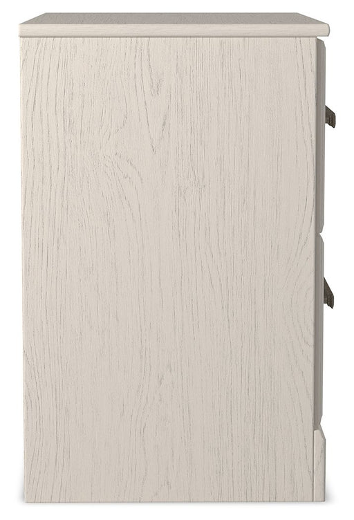 Stelsie - Two Drawer Night Stand - White - R&R Furniture Gallery (Fountain Valley, CA)