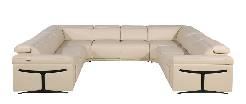1126 - 8-Piece U-Shaped Sectional Sofa In With 4 Power Recliners & Power Headrests
