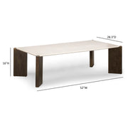 Restis - Rectangular Coffee Table - Cream - R&R Furniture Gallery (Fountain Valley, CA)