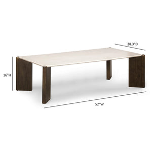 Restis - Rectangular Coffee Table - Cream - R&R Furniture Gallery (Fountain Valley, CA)
