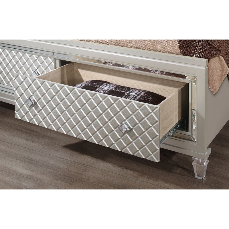 Cross - Elegant Design Bed With LED - R&R Furniture Gallery (Fountain Valley, CA)