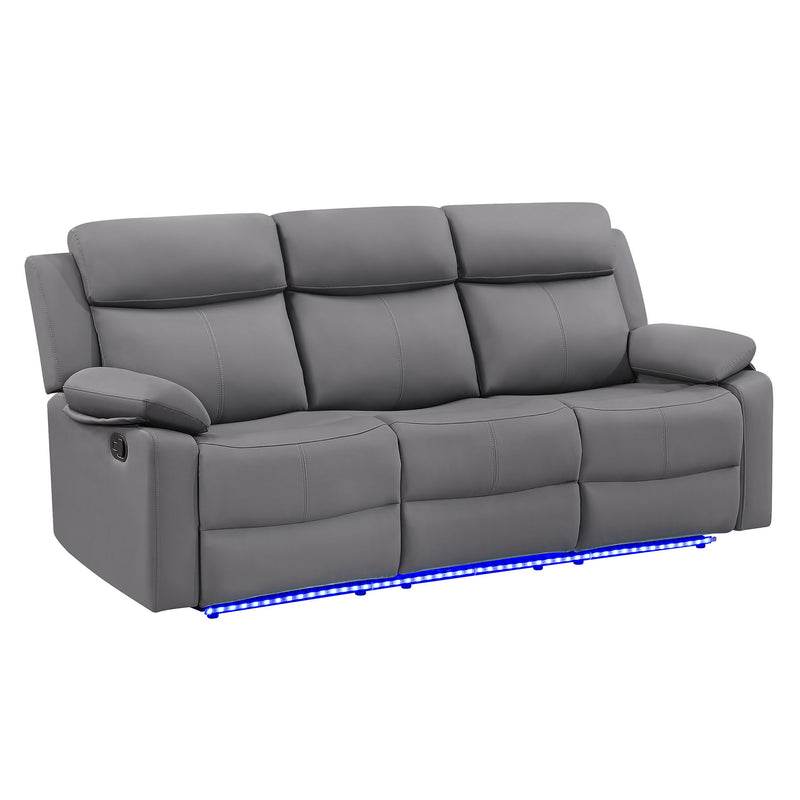 Blanche - Reclining Sofa With LED Lights - R&R Furniture Gallery (Fountain Valley, CA)