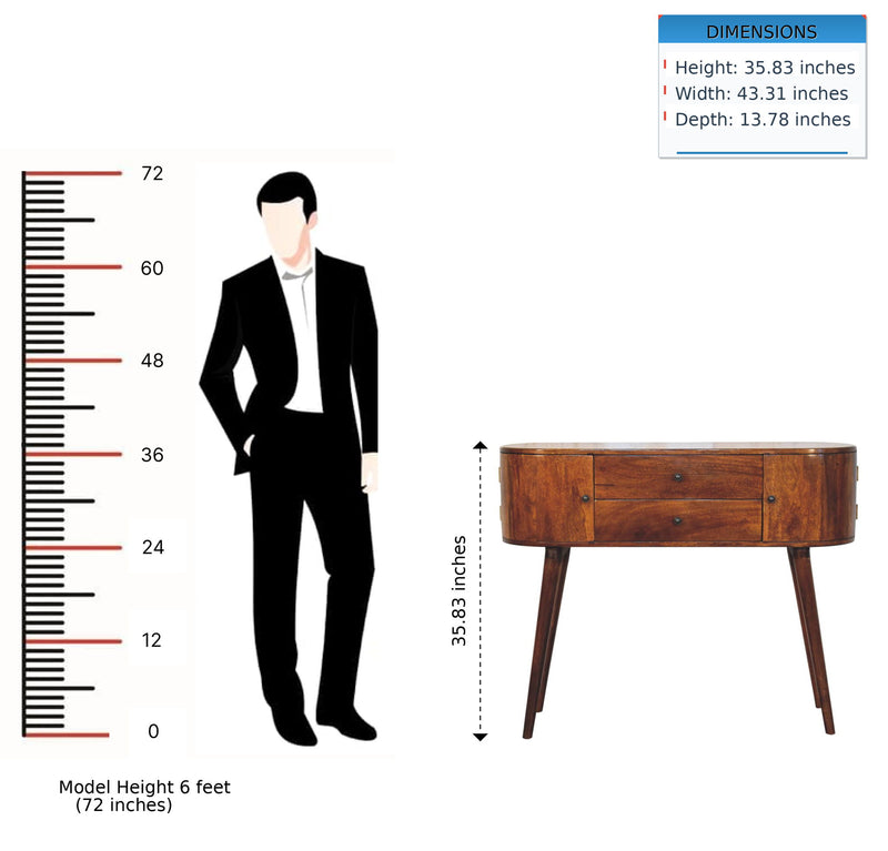 Grove Console Table - Brown - R&R Furniture Gallery (Fountain Valley, CA)