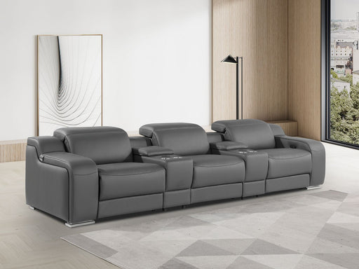 1116 - 5-Piece Modular Power Reclining Sofa In With 3 Power Recliners & Power Headrests - R&R Furniture Gallery (Fountain Valley, CA)