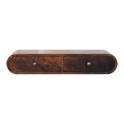Wall Mounted Console Table - Walnut - R&R Furniture Gallery (Fountain Valley, CA)