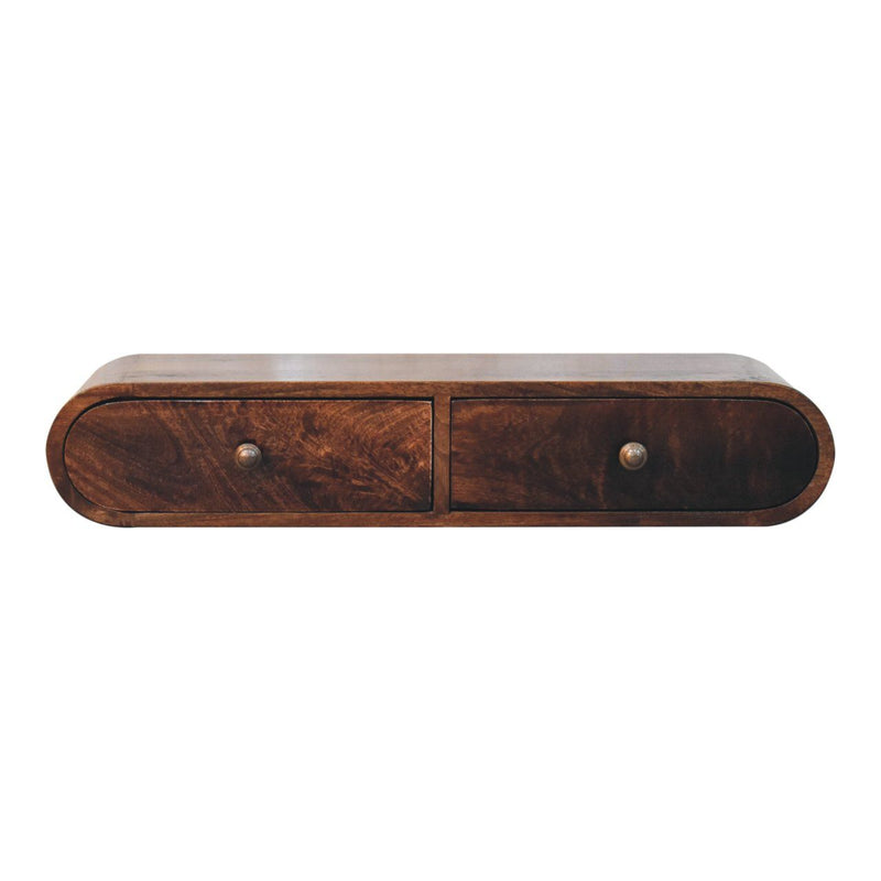 Wall Mounted Console Table - Walnut - R&R Furniture Gallery (Fountain Valley, CA)