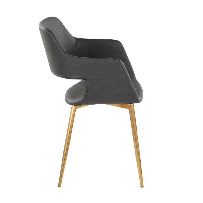 Set of two Lumi Source Margarite contemporary dining chairs with sleek design and versatile style, perfect for modern dining spaces.