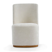 Pair of Noble House indoor upholstered dining chairs with cushioned seats and wooden legs, perfect for modern dining rooms.