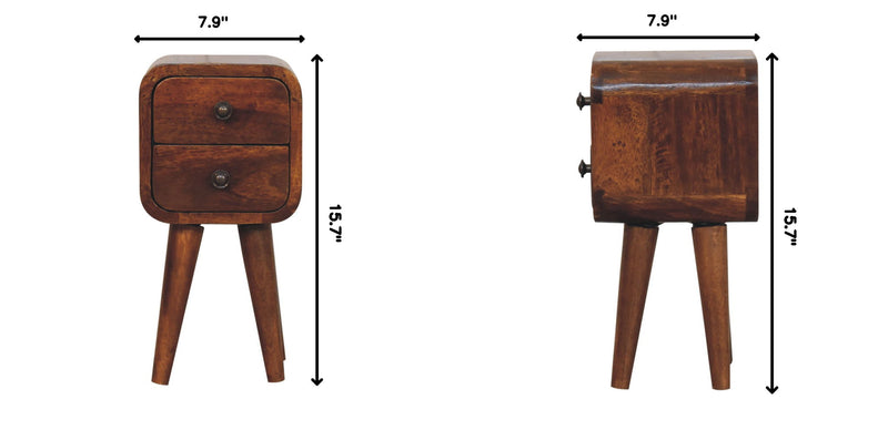 Curved Nightstand, - R&R Furniture Gallery (Fountain Valley, CA)