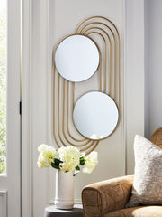Warrenley - Accent Mirror - Gold Finish - R&R Furniture Gallery (Fountain Valley, CA)
