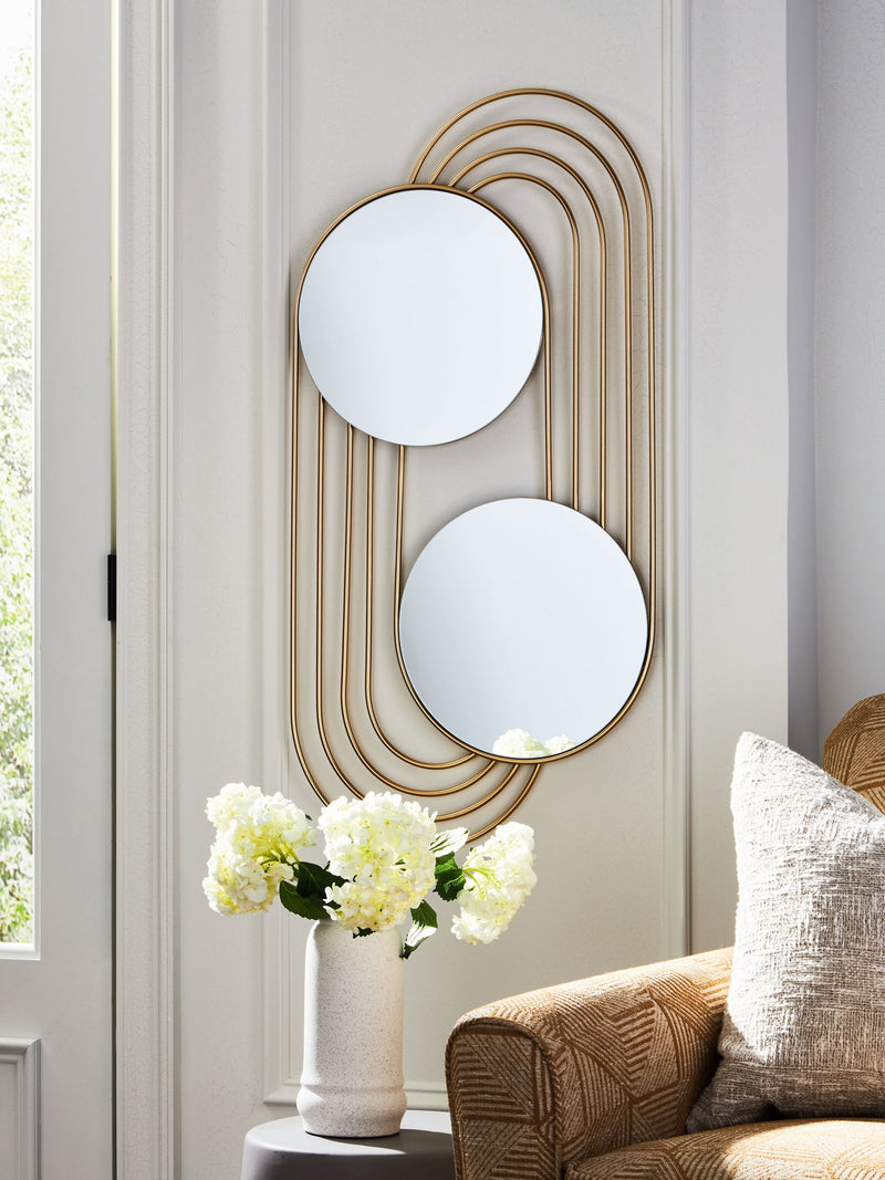 Warrenley - Accent Mirror - Gold Finish - R&R Furniture Gallery (Fountain Valley, CA)