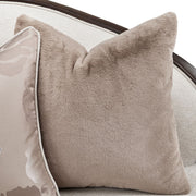 Camellia Field - Chenille Sofa - Beige / Dark Brown - R&R Furniture Gallery (Fountain Valley, CA)