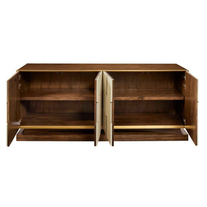 Block Buster - 4 Door Cabinet - Woodtone