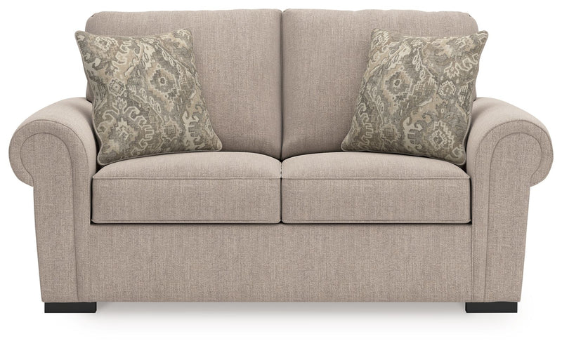 Sararose - Loveseat - Heather - R&R Furniture Gallery (Fountain Valley, CA)