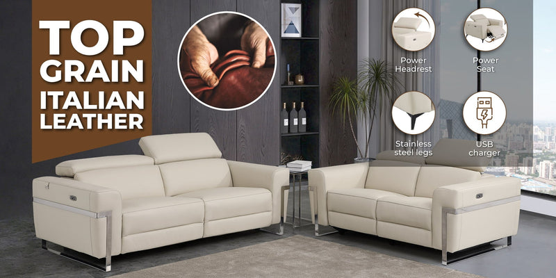 990 - Power Reclining Sofa With Power Headrest - R&R Furniture Gallery (Fountain Valley, CA)