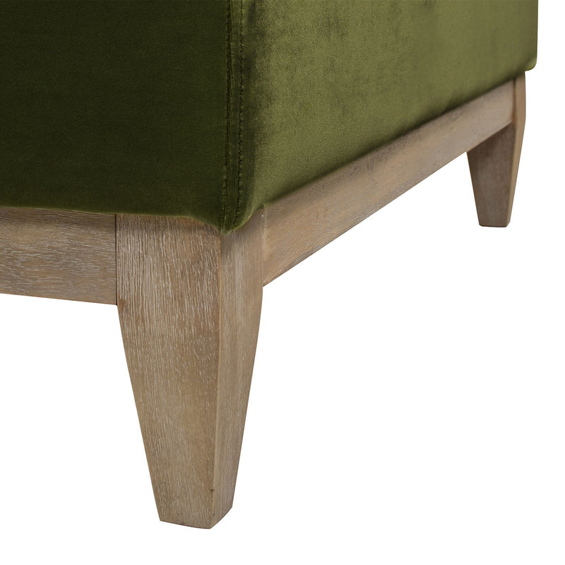 Knox - Square Storage Cocktail Ottoman - Olive Green - R&R Furniture Gallery (Fountain Valley, CA)
