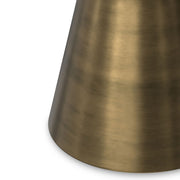 Raquel - Side Table - Antique Brass / White - R&R Furniture Gallery (Fountain Valley, CA)