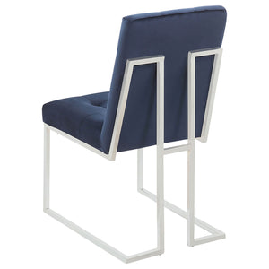 Tufted Back Upholstered Dining Chair (Set of 2)