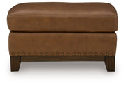 Saonara - Ottoman - Amber - R&R Furniture Gallery (Fountain Valley, CA)