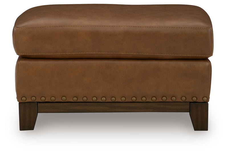 Saonara - Ottoman - Amber - R&R Furniture Gallery (Fountain Valley, CA)