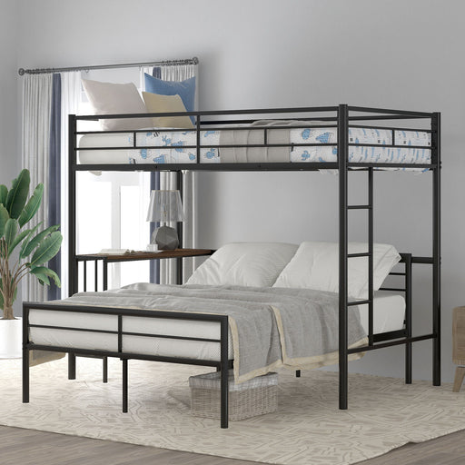 Bunk Bed With Desk, Ladder And Quality Slats For Bedroom - R&R Furniture Gallery (Fountain Valley, CA)