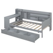 Daybed With 3 Drawers USB Ports And Desk - R&R Furniture Gallery (Fountain Valley, CA)