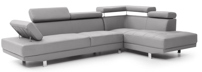 Glory Furniture Riveredge Comfort Sectional sofa with plush cushions and modern design in a cozy living room setting.