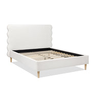 Stockholm - Modern Wavy Headboard Platform Bed - R&R Furniture Gallery (Fountain Valley, CA)