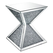Noralie - End Table With Faux Diamonds - Mirrored - R&R Furniture Gallery (Fountain Valley, CA)