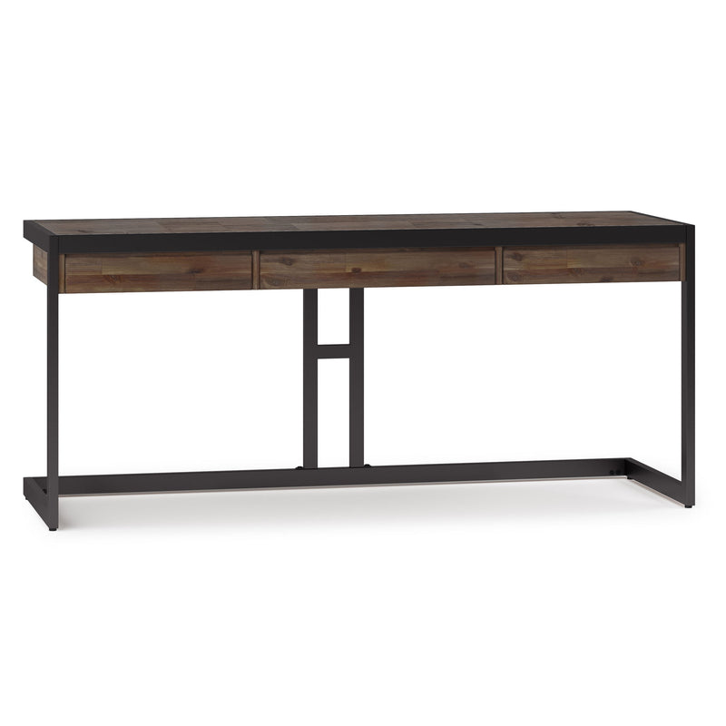 Erina - Large Desk - Rustic Natural Aged Brown - R&R Furniture Gallery (Fountain Valley, CA)