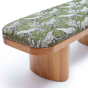 Upholstered Ollie Bench by TOV Furniture with a sleek design and soft fabric, perfect for entryways or living room seating.