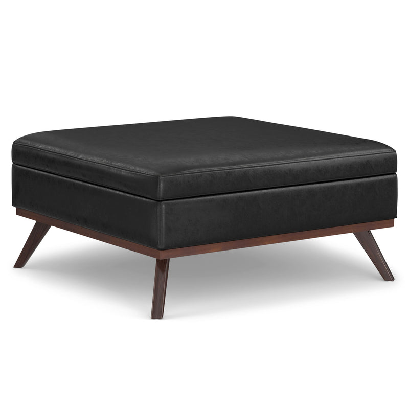 Owen - Multifunctional Square Coffee Table Storage Ottoman - R&R Furniture Gallery (Fountain Valley, CA)
